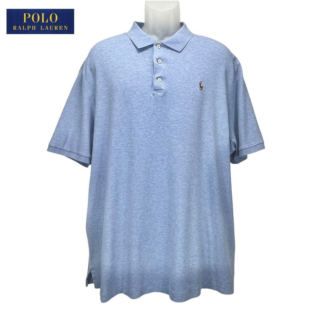 Polo Ralph Lauren  Men's XXL Classic Fit Light Blue Heather Shirt‎ 100% Cotton